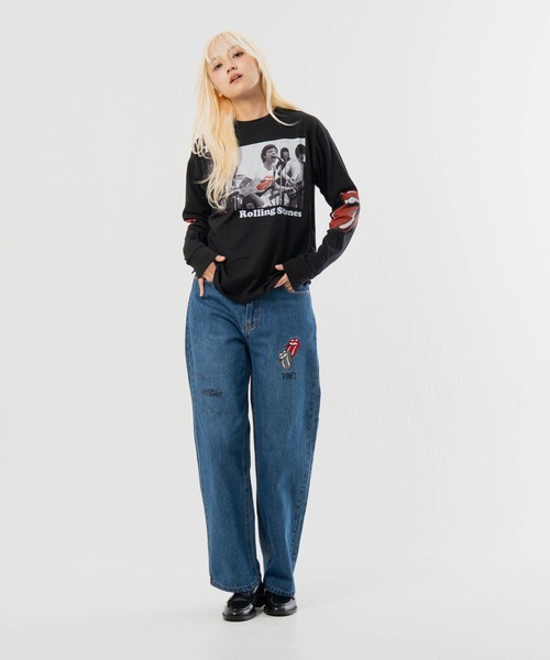 JACKROSE(ジャックローズ)の「B-TRS-Lips&Tongue フォト LSTEE(Tシャツ/カットソー・メンズ・ホワイト/ブラック・M/L)」の22枚目の写真