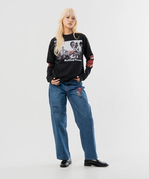 JACKROSE(ジャックローズ)の「B-TRS-Lips&Tongue フォト LSTEE(Tシャツ/カットソー・メンズ・ホワイト/ブラック・M/L)」の21枚目の写真
