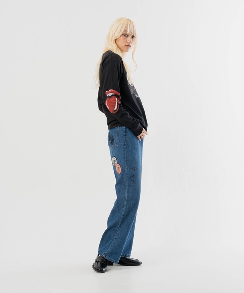 JACKROSE(ジャックローズ)の「B-TRS-Lips&Tongue フォト LSTEE(Tシャツ/カットソー・メンズ・ホワイト/ブラック・M/L)」の20枚目の写真