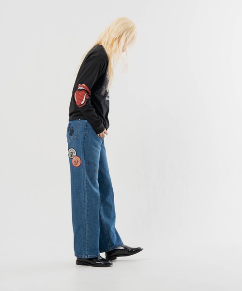 JACKROSE(ジャックローズ)の「B-TRS-Lips&Tongue フォト LSTEE(Tシャツ/カットソー・メンズ・ホワイト/ブラック・M/L)」の19枚目の写真