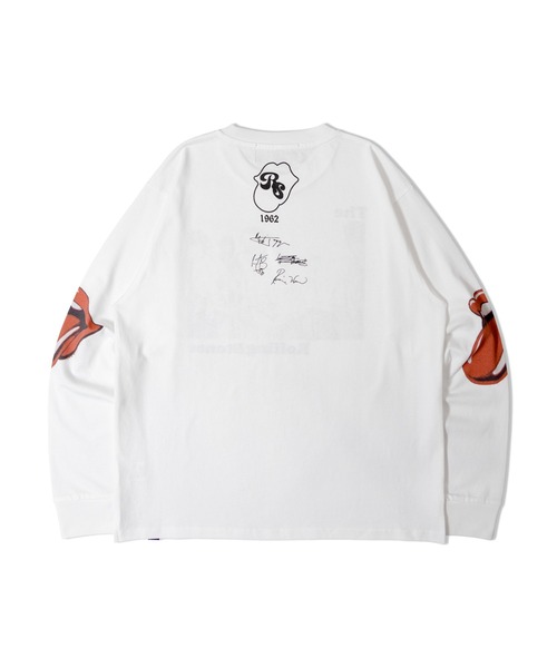 JACKROSE(ジャックローズ)の「B-TRS-Lips&Tongue フォト LSTEE(Tシャツ/カットソー・メンズ・ホワイト/ブラック・M/L)」の4枚目の写真