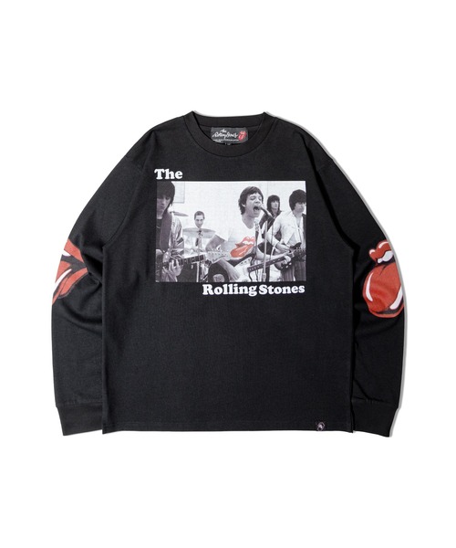 JACKROSE(ジャックローズ)の「B-TRS-Lips&Tongue フォト LSTEE(Tシャツ/カットソー・メンズ・ホワイト/ブラック・M/L)」の3枚目の写真