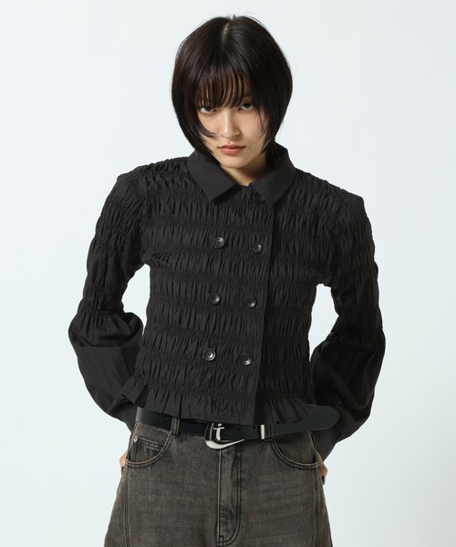 PAGEBOY(ページボーイ)の「ナポレオンシャーリングシャツ(Tシャツ/カットソー・レディース・オフホワイト/ブラック・FREE)」の11枚目の写真