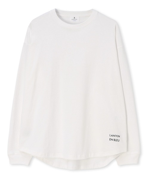 LANVIN en Bleu(ランバンオンブルー)の「8オンス ヘビーウェイト クルーネック ラウンドヘム ロンT(Tシャツ/カットソー・メンズ・ホワイト/ブルー/ブラック・52/46/48/50)」の12枚目の写真