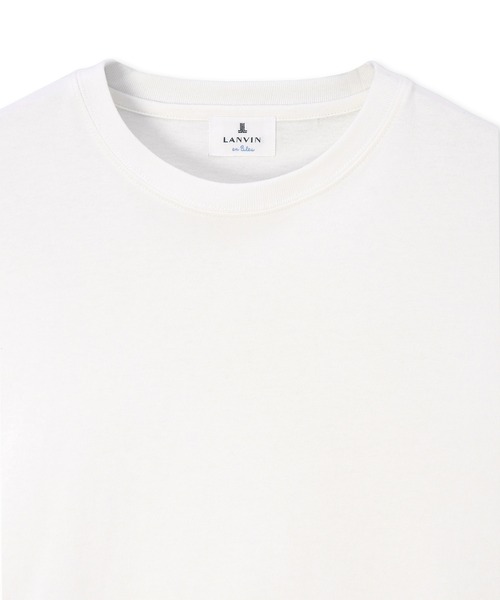 LANVIN en Bleu(ランバンオンブルー)の「8オンス ヘビーウェイト クルーネック ラウンドヘム ロンT(Tシャツ/カットソー・メンズ・ホワイト/ブルー/ブラック・52/46/48/50)」の13枚目の写真