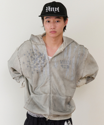 AMERICA HOODIE ZIP-UP BEIGE