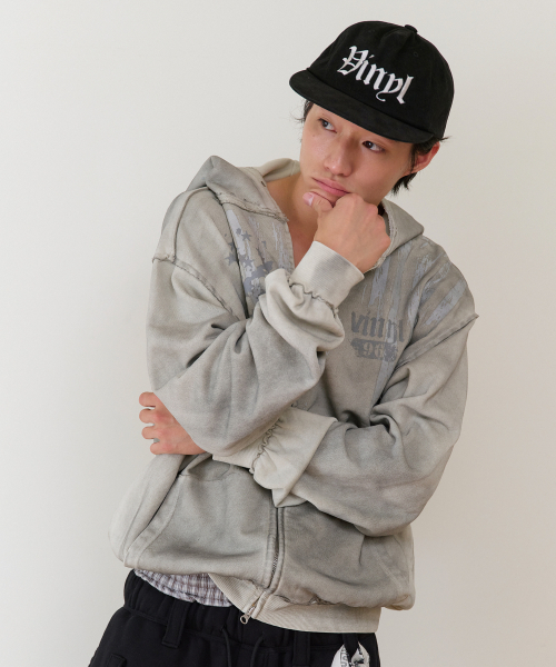 THEVINYLHOUSE（ザバイニルハウス）の「AMERICA HOODIE ZIP-UP BEIGE（パーカー・メンズ・その他・SMALL/MEDIUM/LARGE）」の3枚目の写真