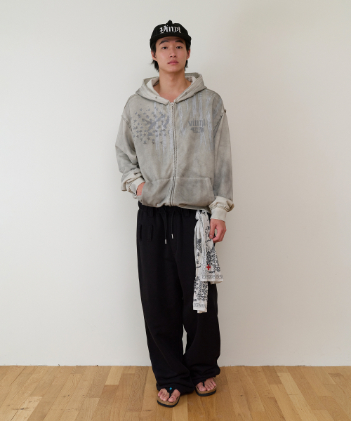 THEVINYLHOUSE（ザバイニルハウス）の「AMERICA HOODIE ZIP-UP BEIGE（パーカー・メンズ・その他・SMALL/MEDIUM/LARGE）」の12枚目の写真