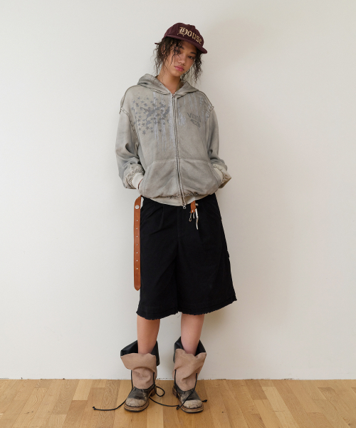 THEVINYLHOUSE（ザバイニルハウス）の「AMERICA HOODIE ZIP-UP BEIGE（パーカー・メンズ・その他・SMALL/MEDIUM/LARGE）」の14枚目の写真
