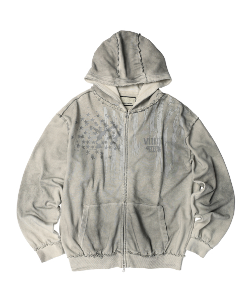 THEVINYLHOUSE（ザバイニルハウス）の「AMERICA HOODIE ZIP-UP BEIGE（パーカー・メンズ・その他・SMALL/MEDIUM/LARGE）」の16枚目の写真