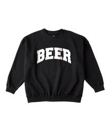 NOBOUND(ノーバウンド) トレーナー メンズ スウェット ビッグシルエット BEER ビール リカー お酒 ロゴ プリント スウェットシャツ スエット プルオーバー トップス レディース ユニセックス