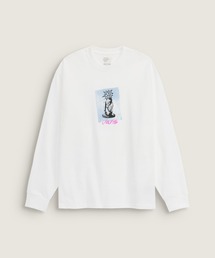 VANS（バンズ）の「BLISS 66 Tシャツ / Bliss 66 LS Tee White VN000X0UWHT1（Tシャツ/カットソー）」