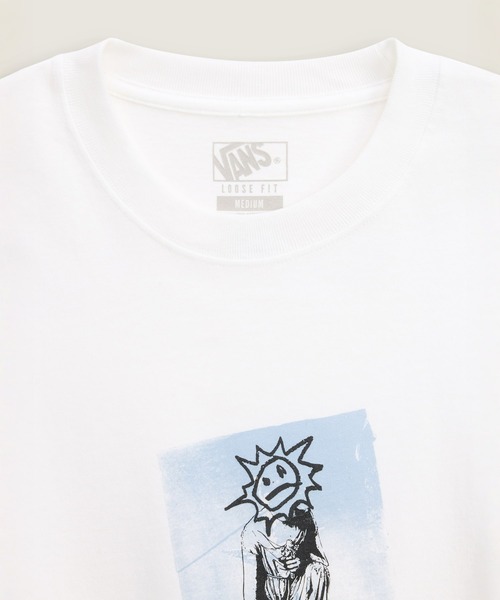 VANS（バンズ）の「BLISS 66 Tシャツ / Bliss 66 LS Tee White VN000X0UWHT1（Tシャツ/カットソー・メンズ・ホワイト・X-LARGE/SMALL/MEDIUM/LARGE）」の3枚目の写真