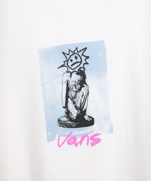 VANS（バンズ）の「BLISS 66 Tシャツ / Bliss 66 LS Tee White VN000X0UWHT1（Tシャツ/カットソー・メンズ・ホワイト・X-LARGE/SMALL/MEDIUM/LARGE）」の4枚目の写真
