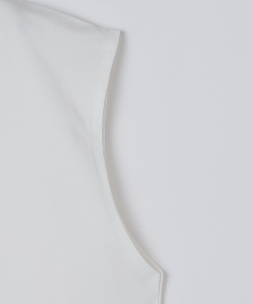 City Ambient Products(シティアンビエントプロダクツ)の「WEB限定|スリーブ レス ロゴ Tシャツ(Tシャツ/カットソー・メンズ・ホワイト/ブラック/ブラウン・SMALL/MEDIUM/LARGE)」の5枚目の写真