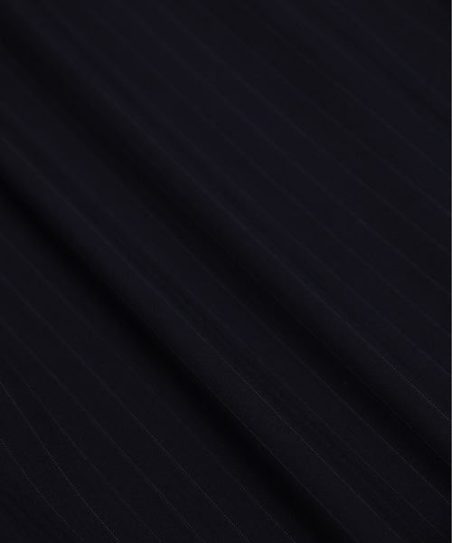 UNITED TOKYO(ユナイテッドトウキョウ)の「【新作】SUPER110S WOOL ストライプベルテッドスラックス |防シワ/防臭/ウォッシャブル/ベルト付き/タック/ウエスト調節(その他パンツ・メンズ・ネイビー/ダークグレー・1/2)」の10枚目の写真