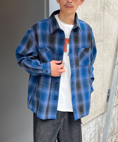 CIAOPANIC(チャオパニック)の「ヘビーネルチェックシャツ(シャツ/ブラウス・メンズ・ブラック/イエロー/ネイビー・FREE)」の16枚目の写真
