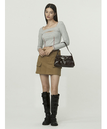 CURETTY（キュリティ）の「C BELTED HOBO BAG_BROWN（トートバッグ）」