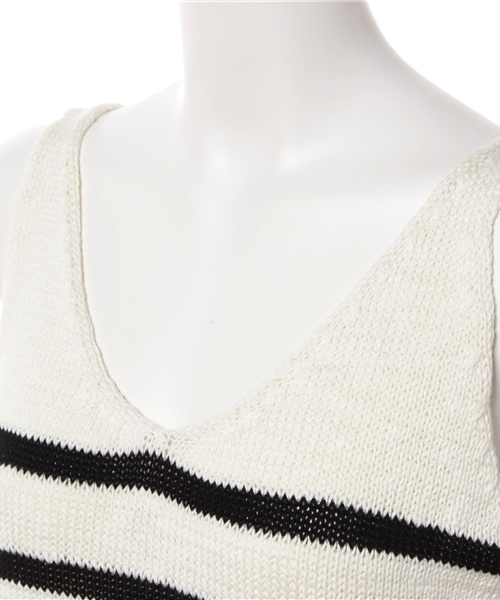 Heather（ヘザー）の「アソートニットキャミ　716288（キャミソール・レディース・ネイビー/アイボリー・FREE）」の9枚目の写真