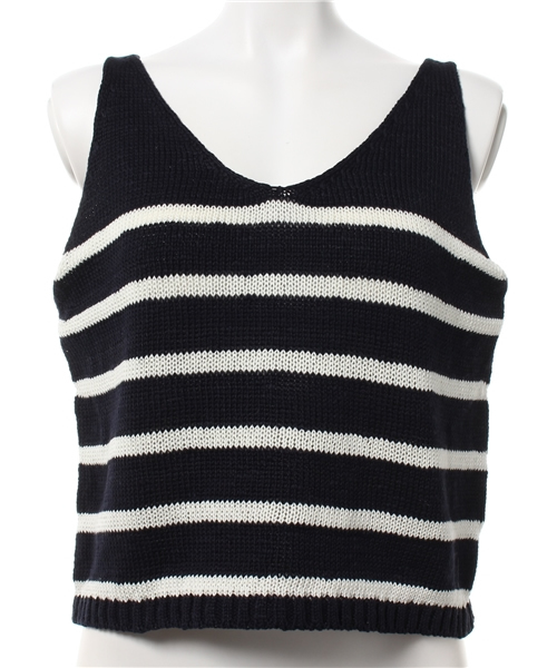 Heather（ヘザー）の「アソートニットキャミ　716288（キャミソール・レディース・ネイビー/アイボリー・FREE）」の5枚目の写真