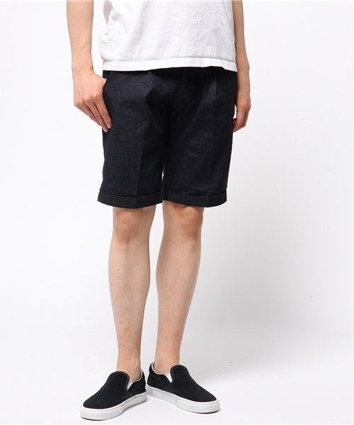 MIND BLOW(マインドブロウ)の「ライトオンスストレッチデニムショーツ(その他パンツ・メンズ・ネイビー/ブルー・S/L/M)」の2枚目の写真