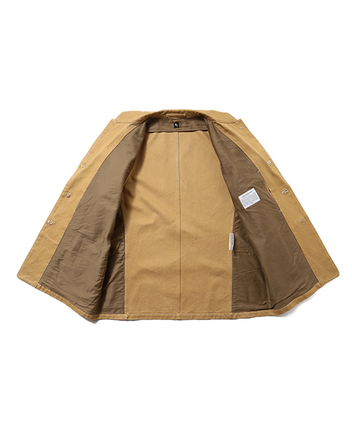 Kaptain Sunshine（キャプテン サンシャイン）の「KAPTAIN SUNSHINE / コールマン ジャケット(BEIGE)（カバーオール・メンズ・ベージュ・MEDIUM/LARGE/SMALL）」の2枚目の写真