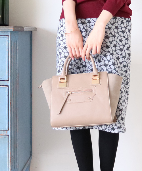 N.（N. Natural Beauty Basic）（エヌエヌナチュラルビューティーベーシック）の「メタルポイントバッグ（トートバッグ・レディース・ブラック/グレー系その他/ブラウン・ﾌﾘ-）」の17枚目の写真