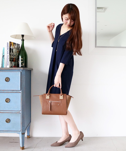 N.（N. Natural Beauty Basic）（エヌエヌナチュラルビューティーベーシック）の「メタルポイントバッグ（トートバッグ・レディース・ブラック/グレー系その他/ブラウン・ﾌﾘ-）」の20枚目の写真