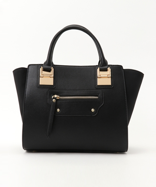 N.（N. Natural Beauty Basic）（エヌエヌナチュラルビューティーベーシック）の「メタルポイントバッグ（トートバッグ・レディース・ブラック/グレー系その他/ブラウン・ﾌﾘ-）」の2枚目の写真