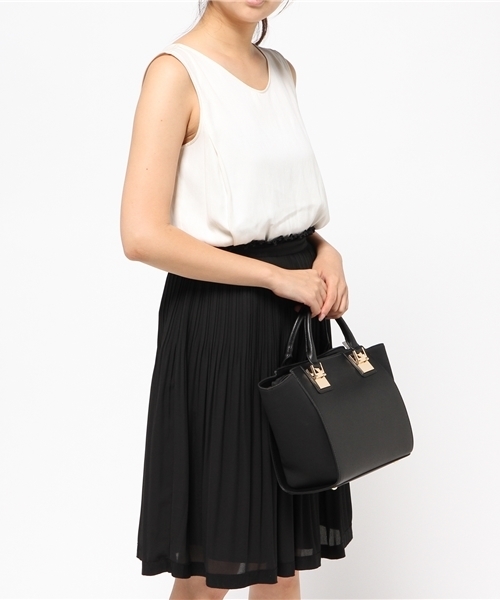 N.（N. Natural Beauty Basic）（エヌエヌナチュラルビューティーベーシック）の「メタルポイントバッグ（トートバッグ・レディース・ブラック/グレー系その他/ブラウン・ﾌﾘ-）」の12枚目の写真