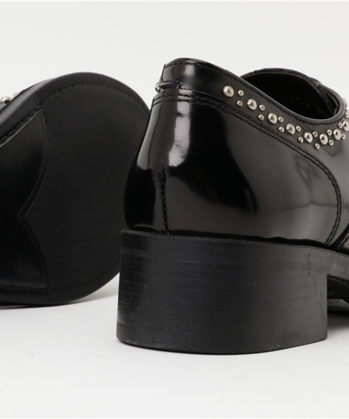 BOEMOS（ボエモス）の「スタッズウィングチップシューズ（BOEMOS）（ドレスシューズ・レディース・ブラック・23.0cm/23.5cm/24.0cm）」の8枚目の写真