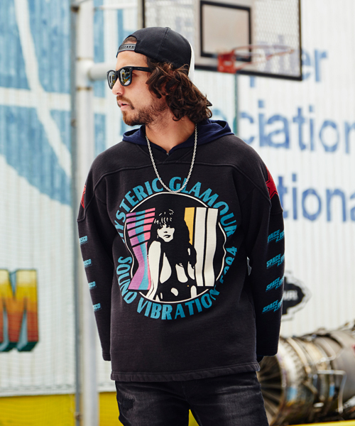 HYSTERIC GLAMOUR(ヒステリックグラマー)の「SOUND VIBRATION pt SW(スウェット・メンズ・ホワイト/トップグレー/ブラック・LARGE/MEDIUM/SMALL)」の2枚目の写真