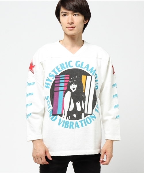 HYSTERIC GLAMOUR(ヒステリックグラマー)の「SOUND VIBRATION pt SW(スウェット・メンズ・ホワイト/トップグレー/ブラック・LARGE/MEDIUM/SMALL)」の1枚目の写真