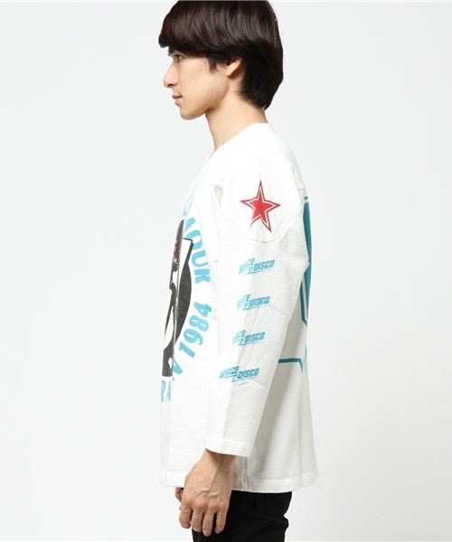 HYSTERIC GLAMOUR(ヒステリックグラマー)の「SOUND VIBRATION pt SW(スウェット・メンズ・ホワイト/トップグレー/ブラック・LARGE/MEDIUM/SMALL)」の4枚目の写真