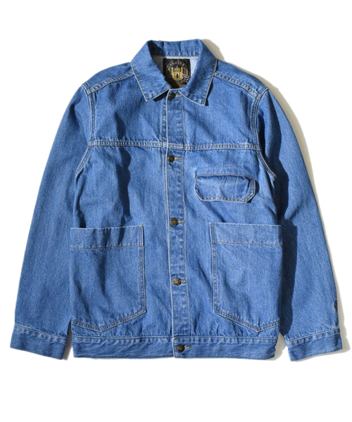 ALDIES　Scissor Denim JK デニム カバーオール Lサイズ ALDIES（アールディーズ）の「Scissor Denim JK デニム