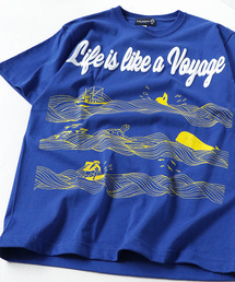 Lens Concave（レンズコンケイブ）の「大海原柄Tee（Tシャツ/カットソー）」