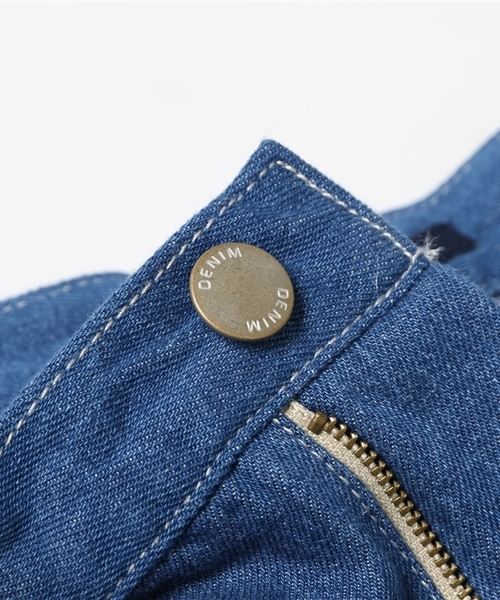 POU DOU DOU（プードゥドゥ）の「ペインターパンツ（デニムパンツ・レディース・ブルー系その他/インディゴブルー・3）」の3枚目の写真