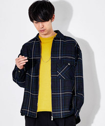 STUDIOUS HIGH | 【STUDIOUS】ビッグチェックジップシャツブルゾン(ブルゾン)