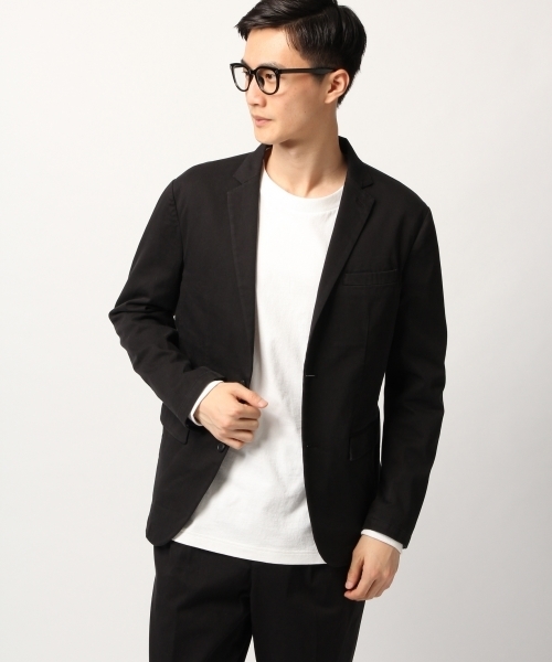 GLOBAL WORK（グローバルワーク）の「【セットアップ可】チノテーラードジャケット/779893（テーラードジャケット・メンズ・ベージュ/ブラック・LARGE/MEDIUM/SMALL）」の3枚目の写真