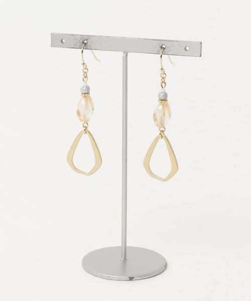 TONE SELECT GOODS(トーンセレクトグッズ)の「【mojon】ピアス(ピアス(両耳用)・レディース・ブラウン・FREE)」の1枚目の写真