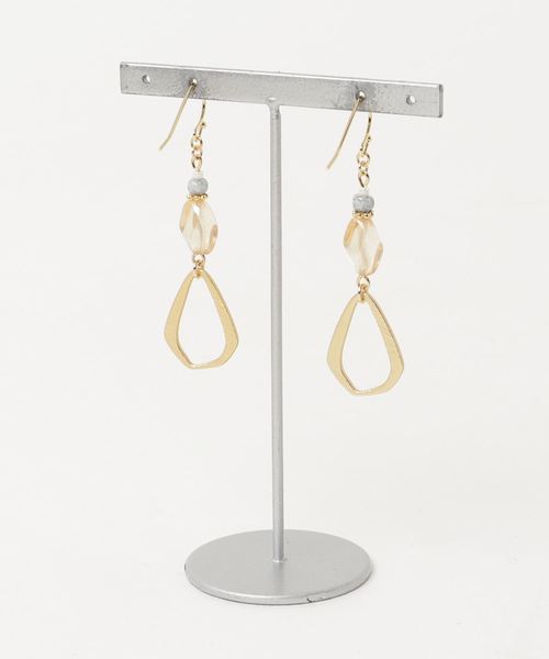 TONE SELECT GOODS(トーンセレクトグッズ)の「【mojon】ピアス(ピアス(両耳用)・レディース・ブラウン・FREE)」の2枚目の写真