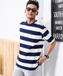 『CavariA/キャバリア』ビッグシルエット USAコットンクルーネック半袖Tシャツ