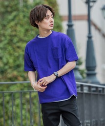 『CavariA/キャバリア』ビッグシルエット USAコットンクルーネック半袖Tシャツ