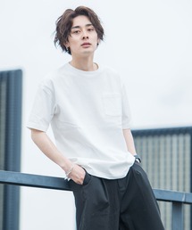 CavariA | 『CavariA/キャバリア』ビッグシルエット USAコットンクルーネック半袖Tシャツ(Tシャツ/カットソー)