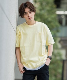 『CavariA/キャバリア』ビッグシルエット USAコットンクルーネック半袖Tシャツ