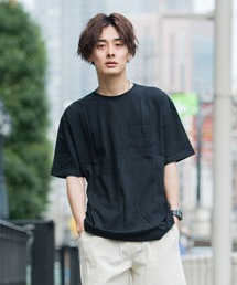 CavariA | 『CavariA/キャバリア』ビッグシルエット USAコットンクルーネック半袖Tシャツ(Tシャツ/カットソー)