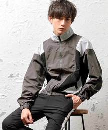 MinoriTY | カラーブロックジップアップナイロンブルゾン(ナイロンジャケット)