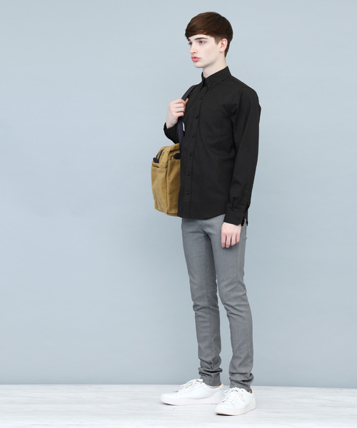 EMMA CLOTHES（エマクローズ）の「ストレッチオックスボタンダウンL/Sシャツ（シャツ/ブラウス・メンズ・ピンク/サックスブルー/グレー/ネイビー/ブラック/ホワイト・XL/S/M/L）」の3枚目の写真