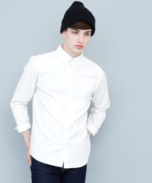 EMMA CLOTHES（エマクローズ）の「ストレッチオックスボタンダウンL/Sシャツ（シャツ/ブラウス・メンズ・ピンク/サックスブルー/グレー/ネイビー/ブラック/ホワイト・XL/S/M/L）」の8枚目の写真