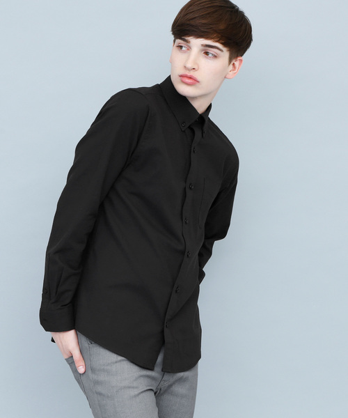 EMMA CLOTHES（エマクローズ）の「ストレッチオックスボタンダウンL/Sシャツ（シャツ/ブラウス・メンズ・ピンク/サックスブルー/グレー/ネイビー/ブラック/ホワイト・XL/S/M/L）」の10枚目の写真